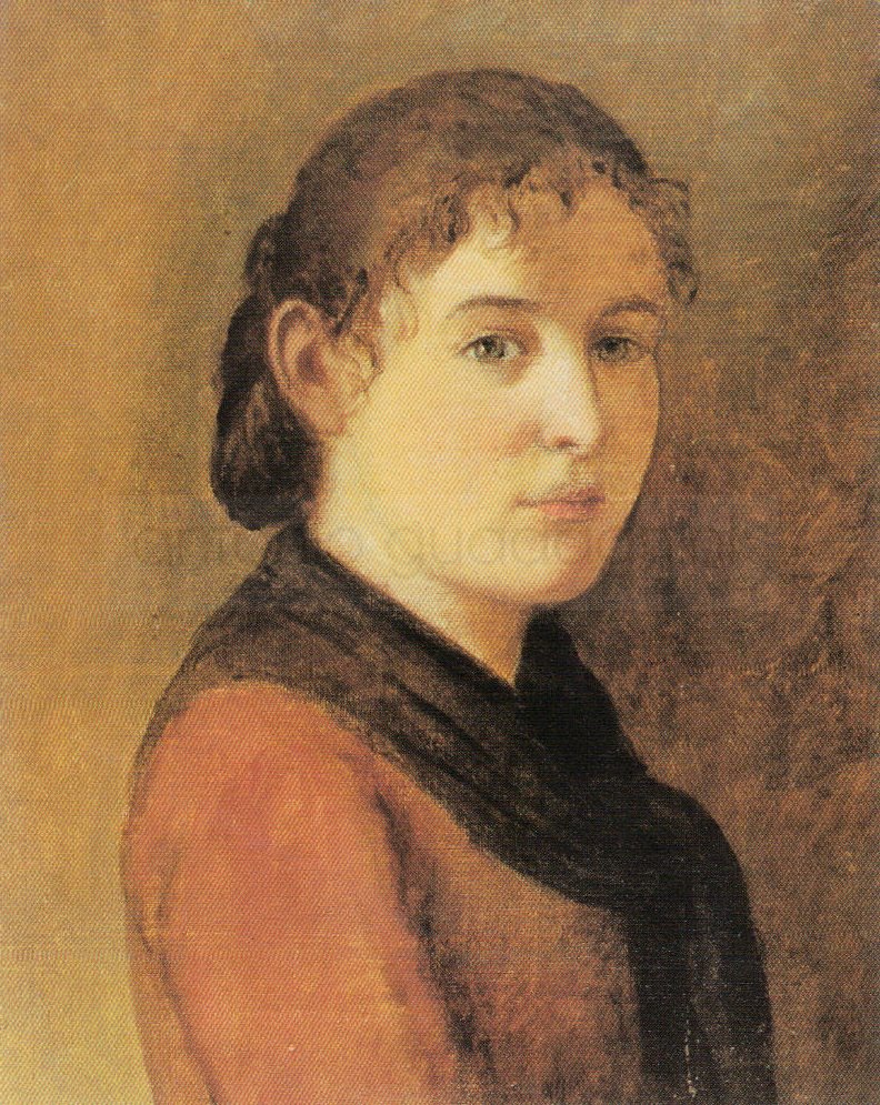 Ritratto di Maria Guadagnini - 1893 - olio su tela cm. 46x34 - coll. privata